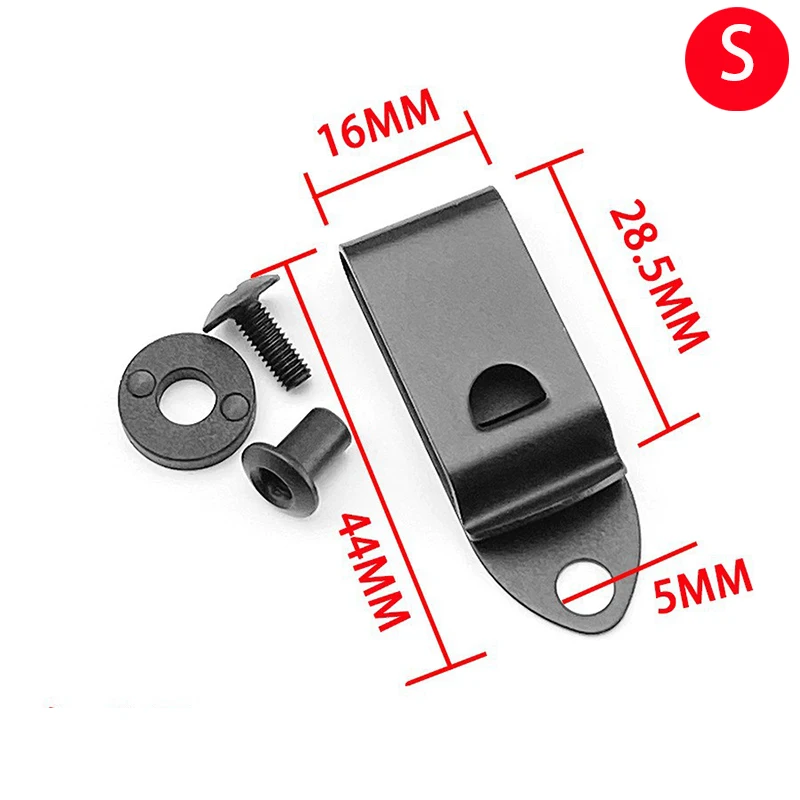 Stainless steel Holster Clip Set Gun Holster Adapter Mounting Hardware Kit Tactical Molle Grip Hooks Hunting Belt Accessories 6
