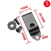 Stainless steel Holster Clip Set Gun Holster Adapter Mounting Hardware Kit Tactical Molle Grip Hooks Hunting Belt Accessories 6