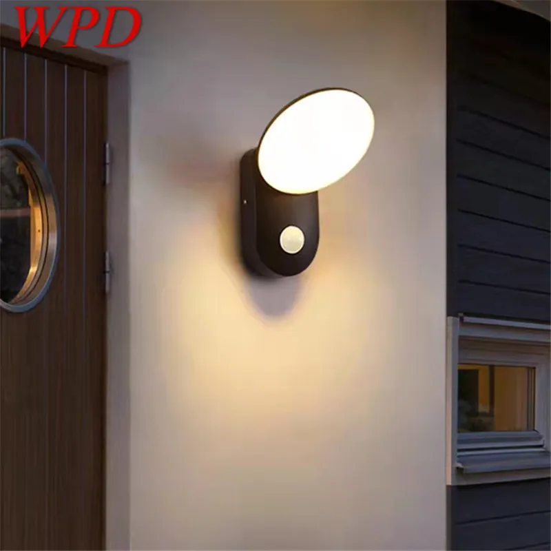

WPD Contemporary Simple Wall Lamp LED Waterproof Vintage Sconces Light for Outdoor Home Balcony Corridor Courtyard Decor
