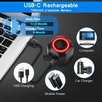 Awapow Bicycle Alarm Remote Control Bike Anti Theft Alarm USB Rechargeable 110dB Motorcycle Bicycle Detector Alarm With Bracket - Image 3