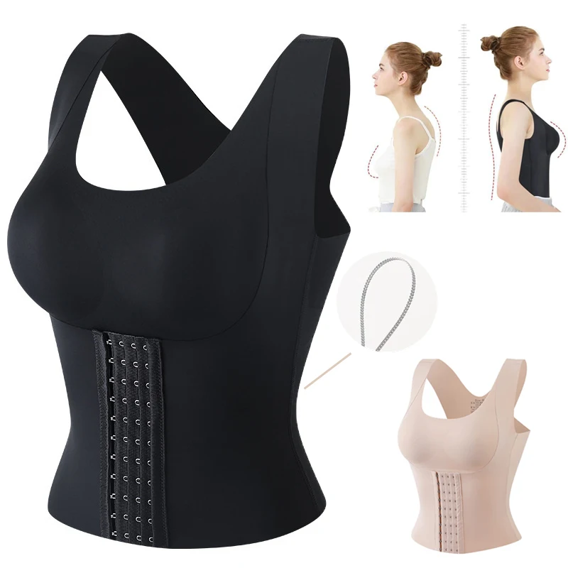 Snatch Bra-3-in-1Waist Trainer Buttoned Bra Shapewear Women's