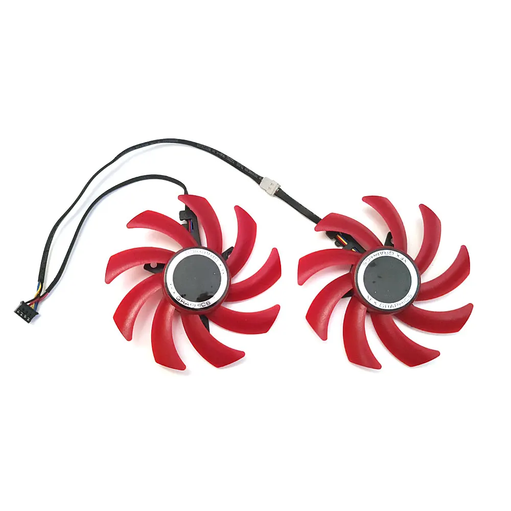 2PCS 85MM 4PIN FY09010H12LPB FDC10U12S9-C RX 560 RX 550 GUP Fan，For Radeon XFX RX560 RX550 Graphics card cooling fan