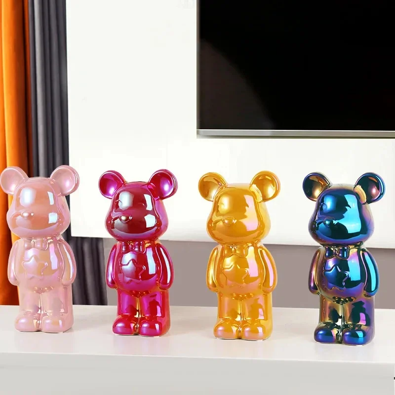 

Жестокий медведь Series керамическое гальваническое покрытие, цветное украшение для дома, украшение для гостиной, офисные подарки, высокое качество