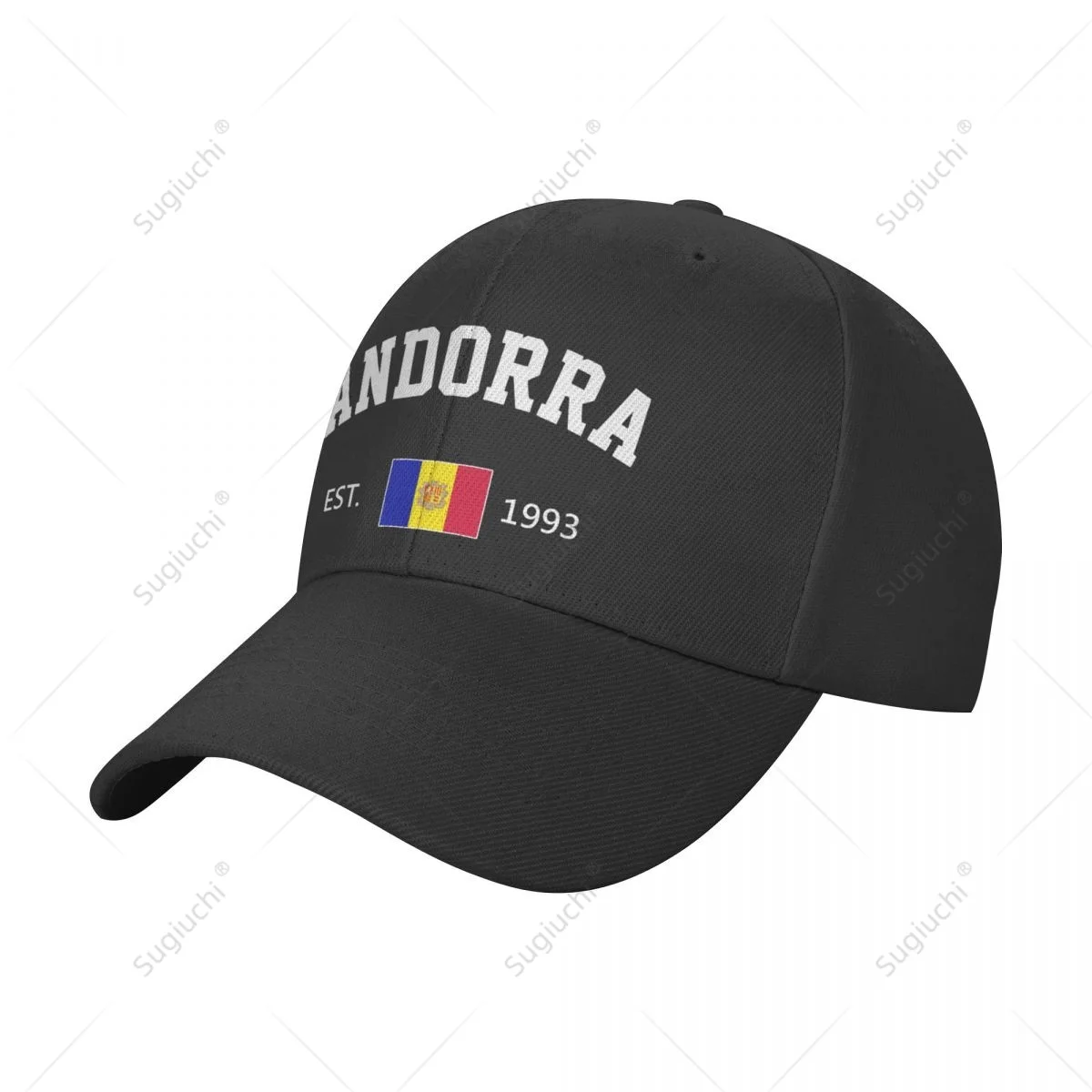 

Бейсболка унисекс, Andorra EST.1993, День Независимости, Дикий солнцезащитный козырек, остроконечные регулируемые уличные кепки для мужчин и женщин