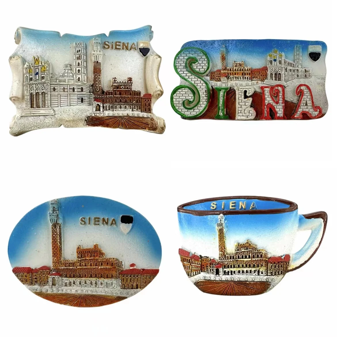 

The Cathedral of Siena Ancient city，Italy Fridge Magnets Travel 3D Memorial Magnetic Refrigerator Stickers Gift Room Decoration