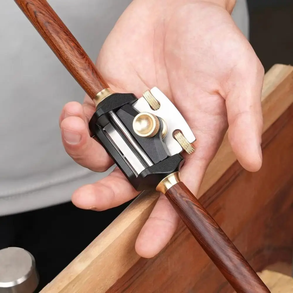 Aluminum Alloy Mini Planer Tool Sharp Precision Scraper Hand Planer Flat Base Planer Durable Adjustable Planer Smoothing