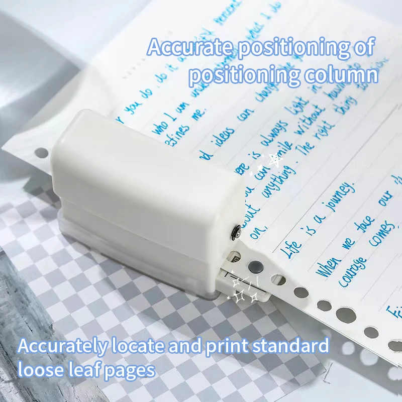 New 6 Holes Hole Puncher A4 A5 B5 Loose Leaf Paper Hole Punch Standard Hole Punch DIY Office Binding Tool Office School Supplies - 2