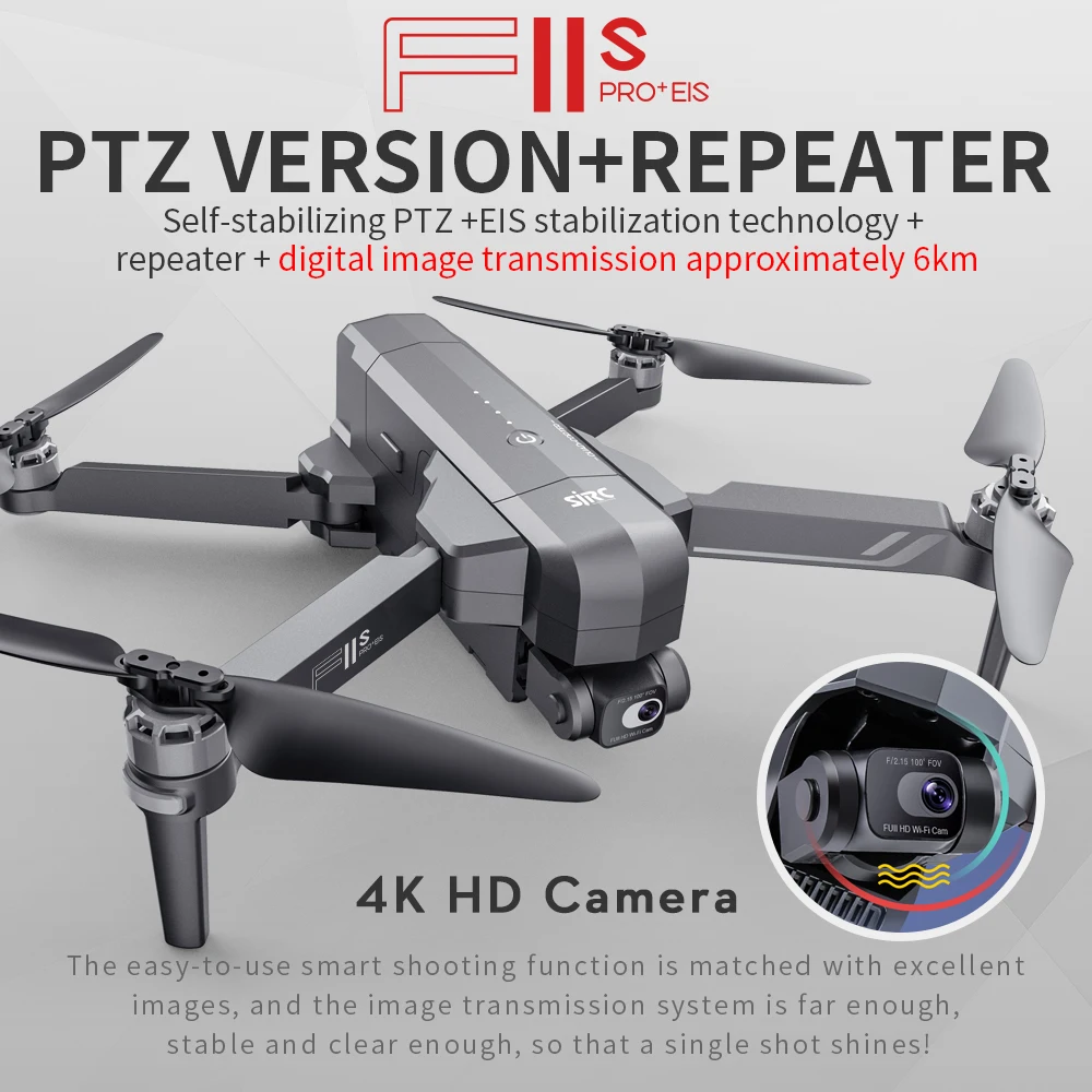 SJRC F11S 4K Pro Plus Drone With Camera WIFI GPS EIS 2-Axis