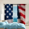 2pc, Party Curtains flag pattern Durable Polyester,Without Electricity Birthday Party Use for Indoor Celebrations, Room Decor 1