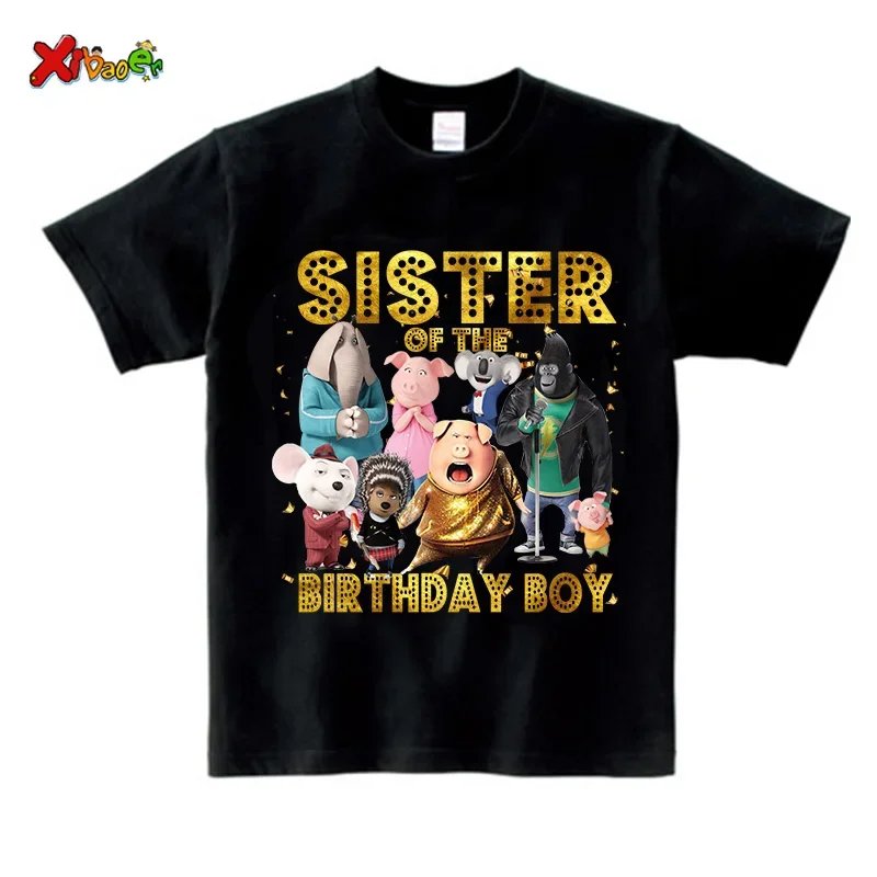 Family Matching Outfits Boys Birthday Party Shirt  Personalized Name 1st 10th Family Birthday Party Outfits Golden Shiny Outfits 5