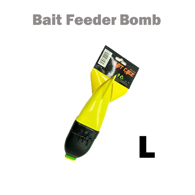 TOLU Fishing Rocket Feeder Large Small Spod Bomb Float Lure Bait Holder ...