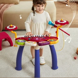 Dazzling Lights Children's Electronic Piano Toys Musical Instruments Enlightenment Beginners Playable Baby Music Toys Girl Gifts