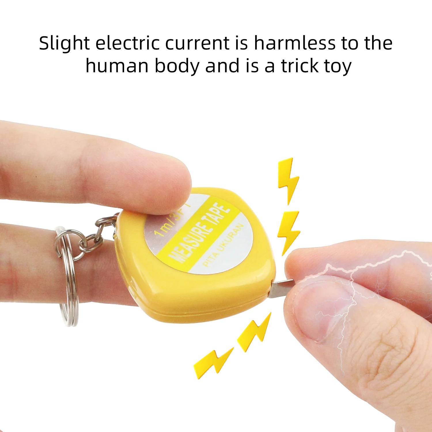 Electric Shock Tape Measure Prank Entertainment Prank Toys Friends Entertainment prank toys,joke toys,shocking toy,toy finger sting