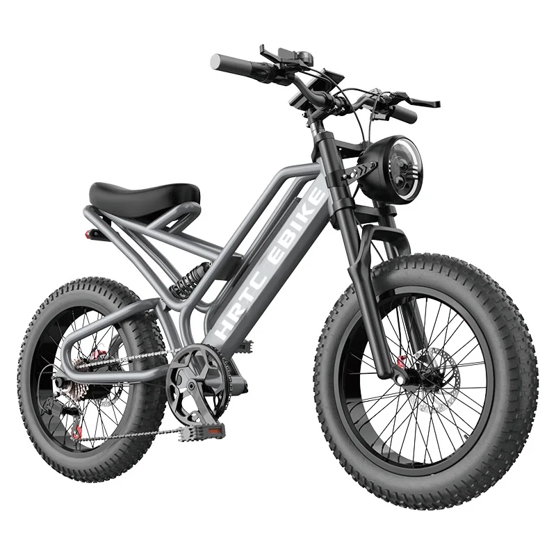 

Retro design 20-inch 500w electric bicycle off-road high-end mountain power motorcycle adult men's snow fat tire beachebike