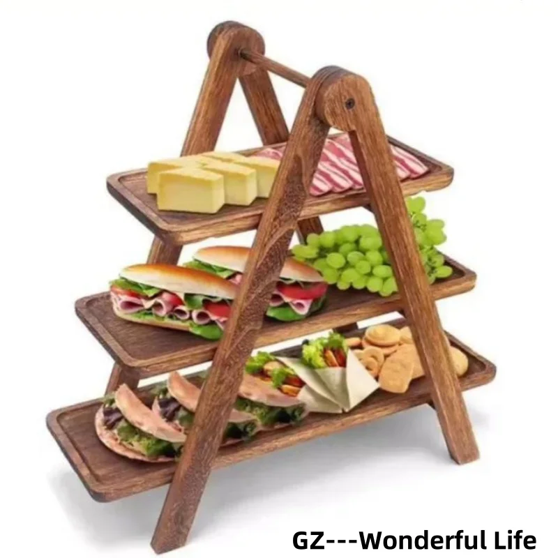 Wooden Serving Tray Kitchen Tray Fruit Tray