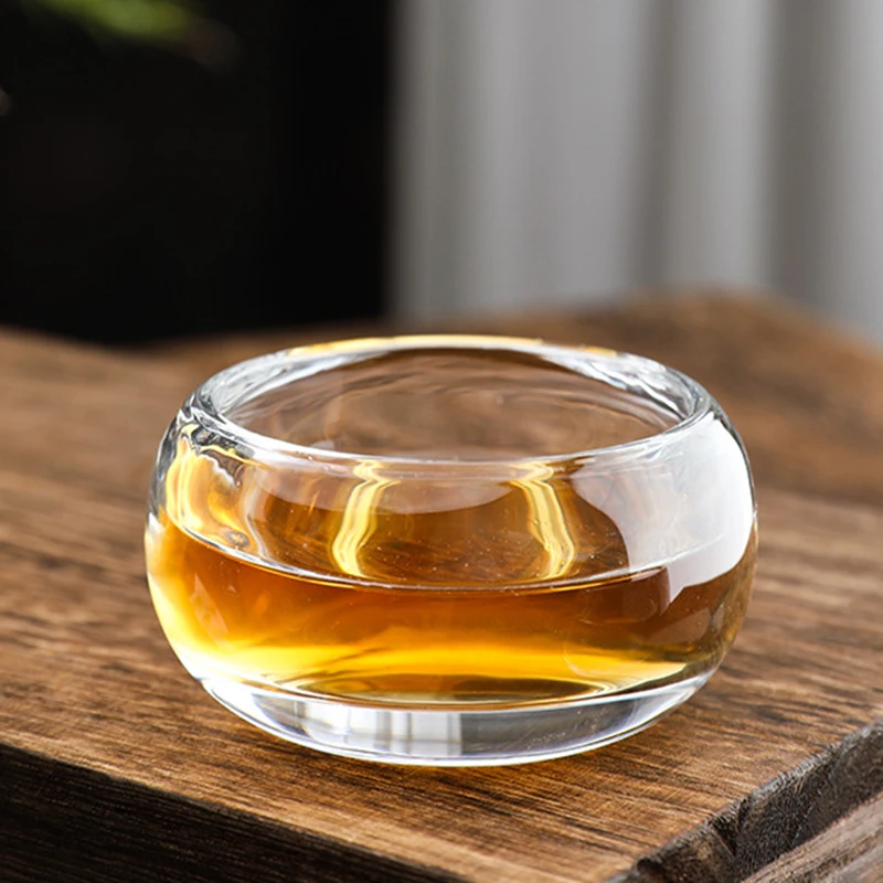 Tea cup glass tea set 80ml crystal glass