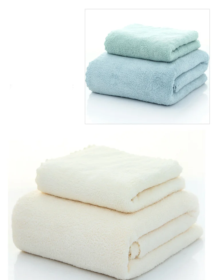 Asciugamano in velluto corallo ad alta densità, telo da bagno, set regalo per madre e bambino, morbido velluto corallo in fibra ultrafine da spiaggia per adulti_voghion.com