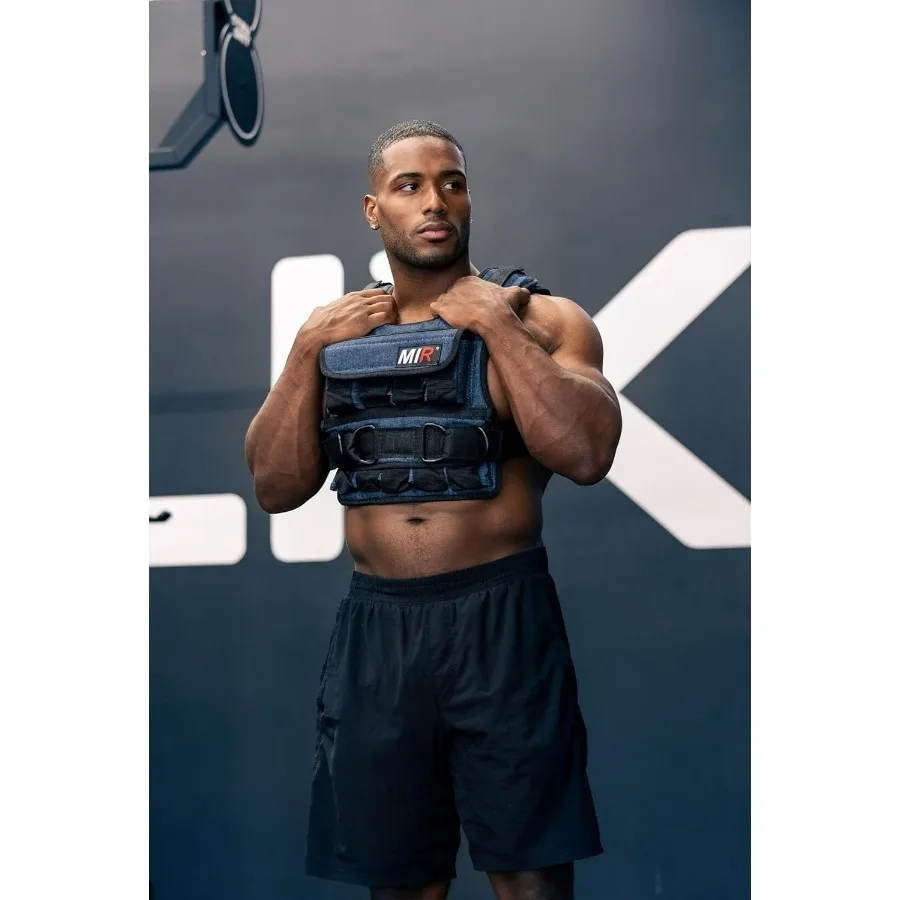 Air Flow Weighted Vest with Zipper Option 50lbs Solid Iron Weights Machine Washable. Workout Vest for Men and Women