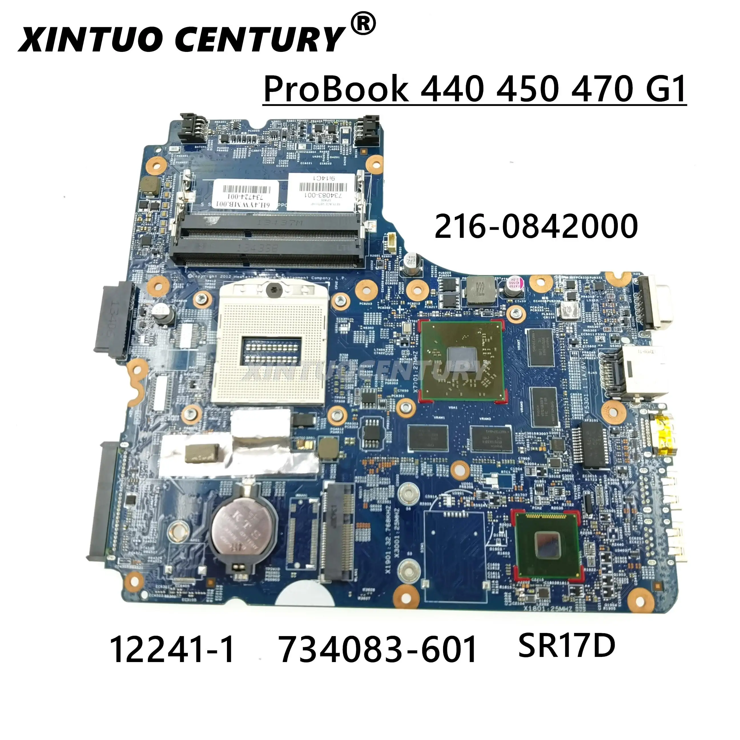 For HP Probook 440 G1 450 Laptop Motherboard 12241-1 734083-001 734083-601 48.4YW03.011 SR17D 216-0842000 DDR3 100% Tested | Компьютеры и
