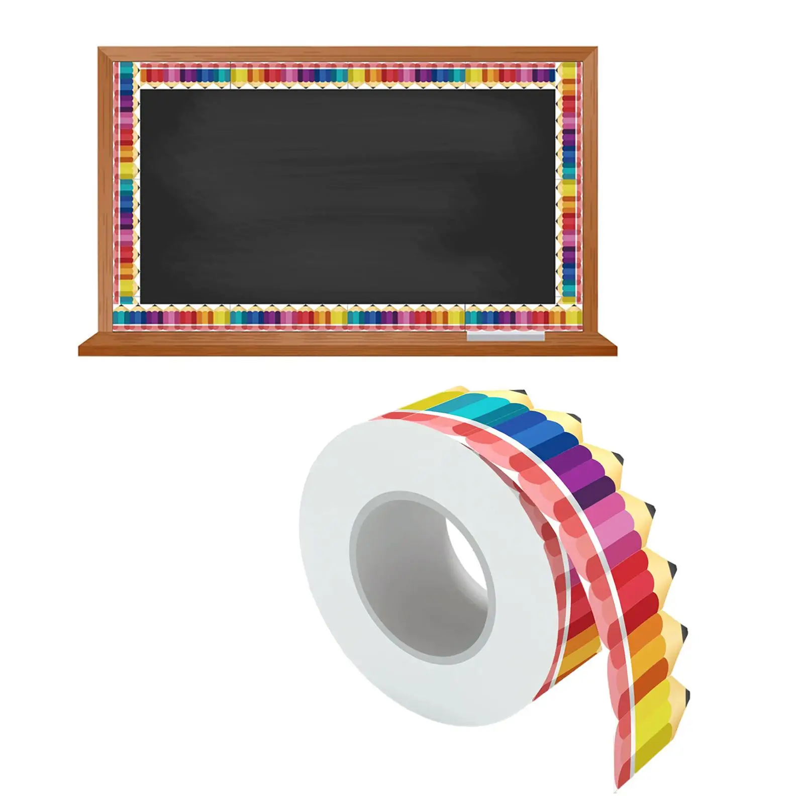 5M/Roll Bulletin Border Trim Chalkboard Border Paper School