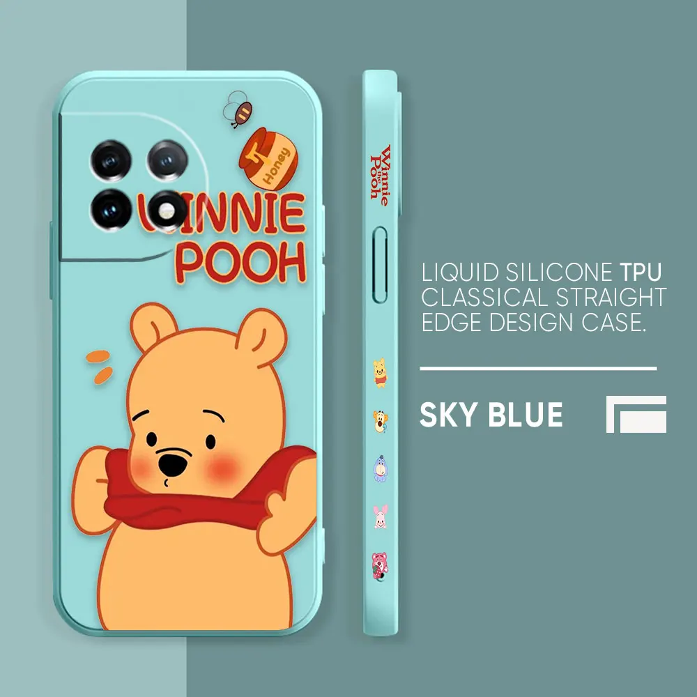thumbnail image 1 of Case For Oneplus 5 6 9 9R 8 8T 7 7T A3 2 2V NORD 3 2 Lite Pro Simple Liquid Silicone Case Cute Winnie The Pooh, 1 of 5