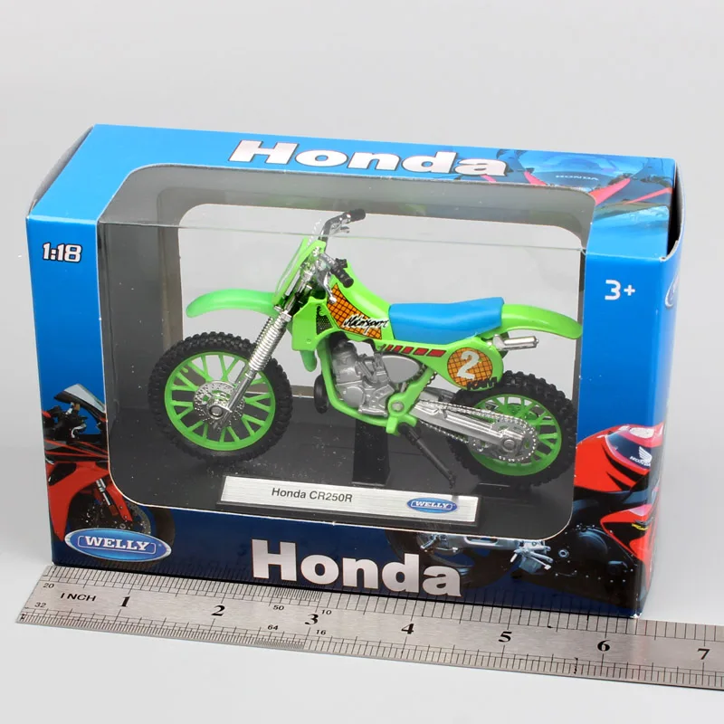 Moto miniature New Ray Honda CR250R 1/32° - Accessoire & Stand sur