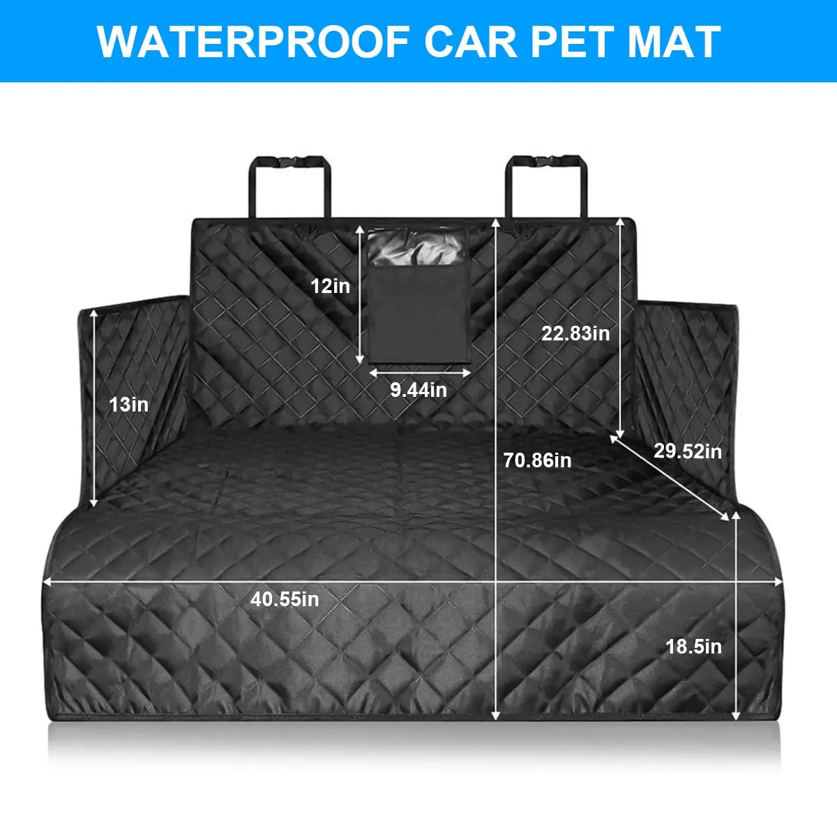 Pet Car Seat Cover Trunk Seat Mat Protector Hammock Fits Most Cars