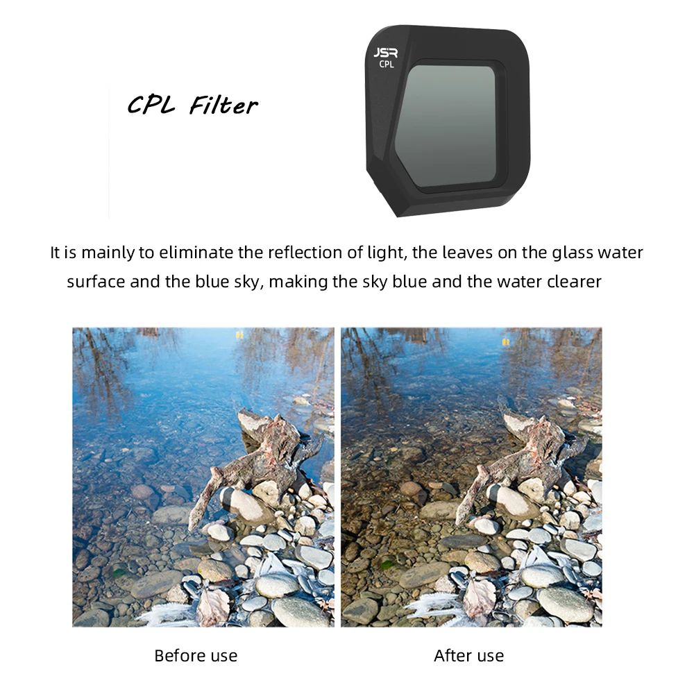 Filtres ND pour DJI - Lot de 4 à 8 filtres ND/PL/CPL