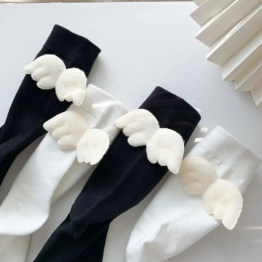 

Дышащие длинные носки, новинка, уличная одежда, вязаные чулки с ангельским крылом, эластичные спортивные женские носки из полиэстера и хлопка