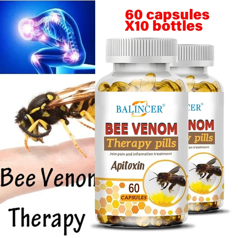 

Balincer Bee Venom Extract Soothing Capsules-Relieve muscle soreness and improve bone, arthritis pain, increase bone density