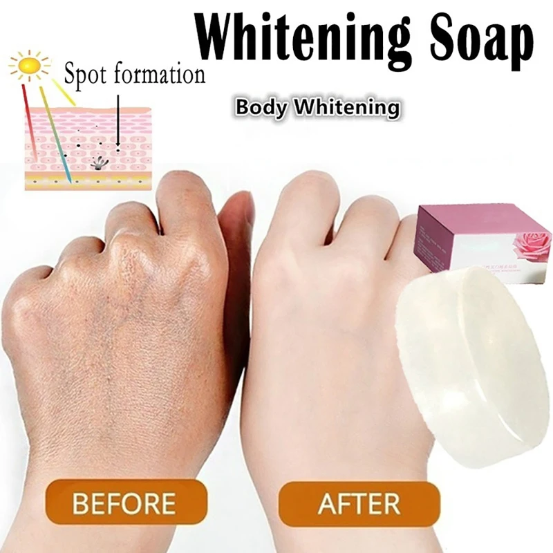 

Whitening Crystal Soap Body Care Bleaching White Skin Tender EssenceTransparent