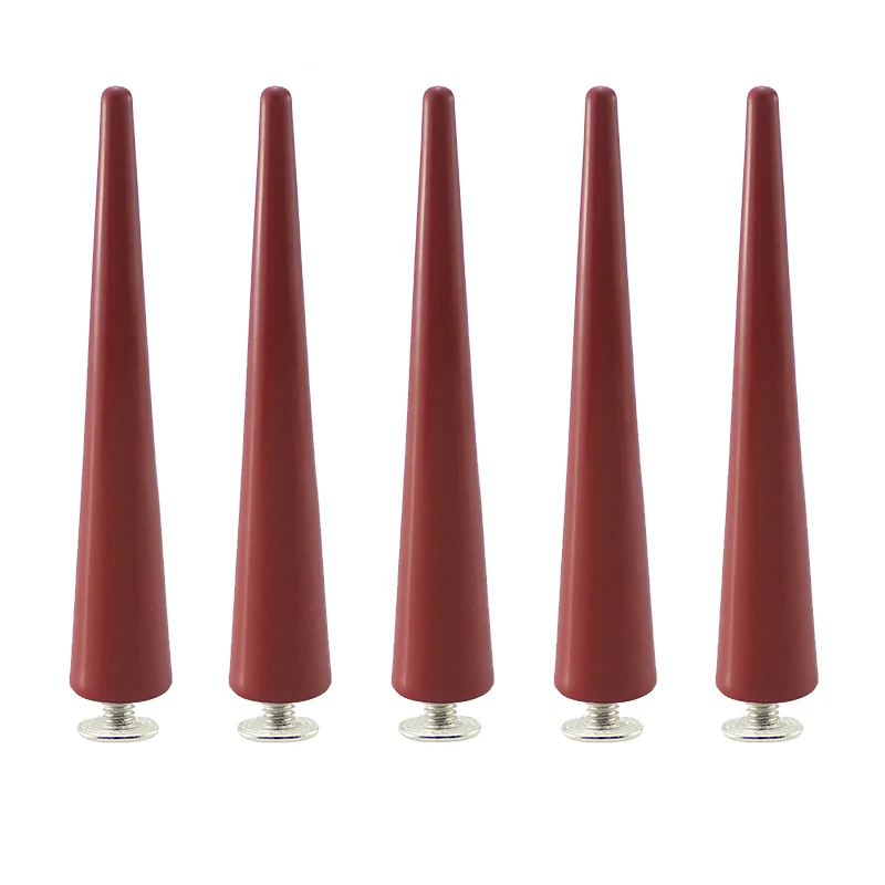 Description Picture 6 of item5pcs 10x55mm Colorful Painted Cone Studs And Spikes For Clothes DIY Long Garment Rivets For Leather