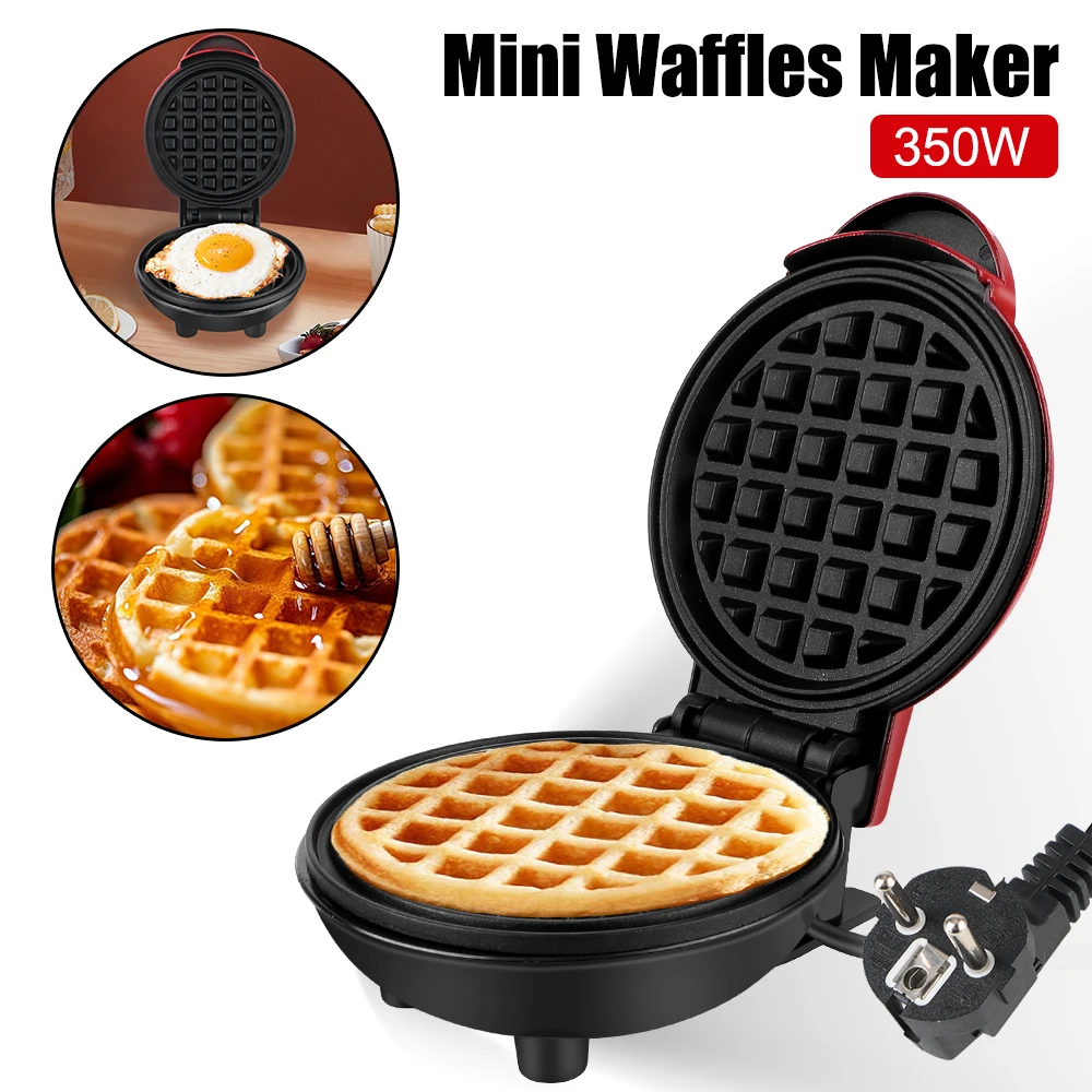 Cake Waffle Maker Breakfast Waffle Molds Egg Cake Oven Mini Electric Waffles Maker Bubble Egg Cake Oven Pan
