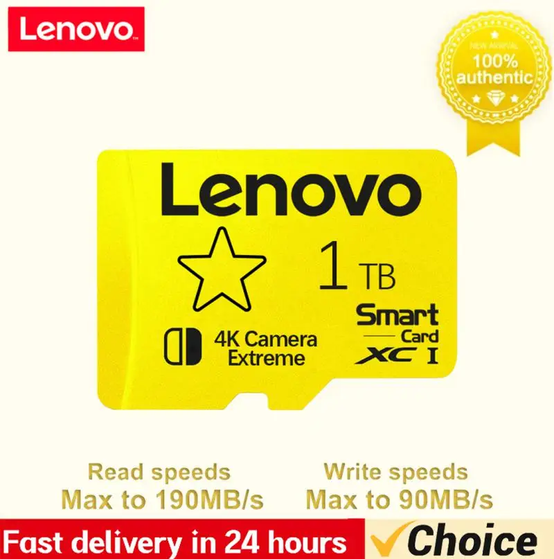Lenovo Micro Tf Sd Card Scheda Di Memoria Sd Ad Alta Velocità 128Gb 256Gb 512Gb 1Tb Micro Tf Sd Flash Card 2Tb Per Telefono Fotocamera Tavolo Pc