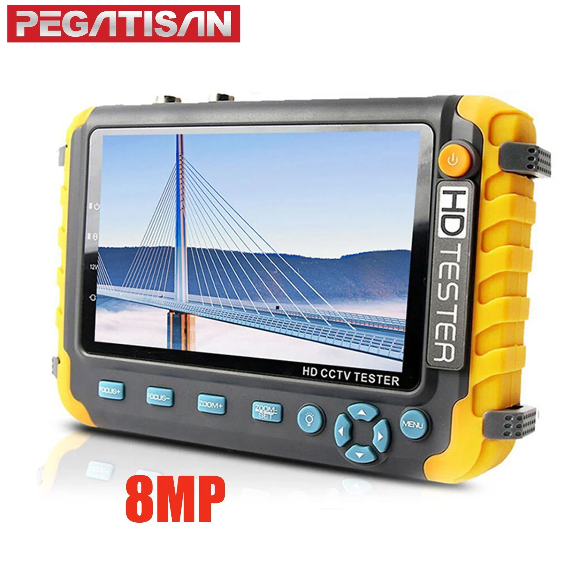 보안 카메라 테스터용 CCTV 테스터 모니터, 미니 IV8W 휴대용 모니터, 8MP CVI TVI AHD 테스터, VGA HDMI CCTV 도구 