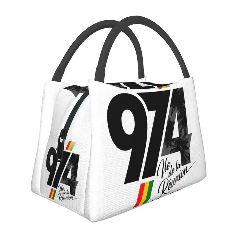 

974 Портативный Ланч-бокс Reunion Island для женщин, многофункциональный термоохладитель для подписей, изолированный Ланч-бокс