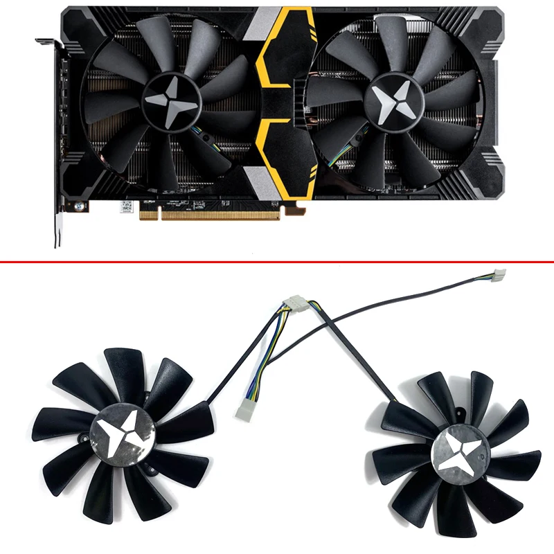 

NEW 100MM 4PIN Cooling Fan GAA8S2U 0.46A 12V RX590 GPU FAN For DATALAND RX580 RX 590 GME 8G Graphics Card Fan Replacement