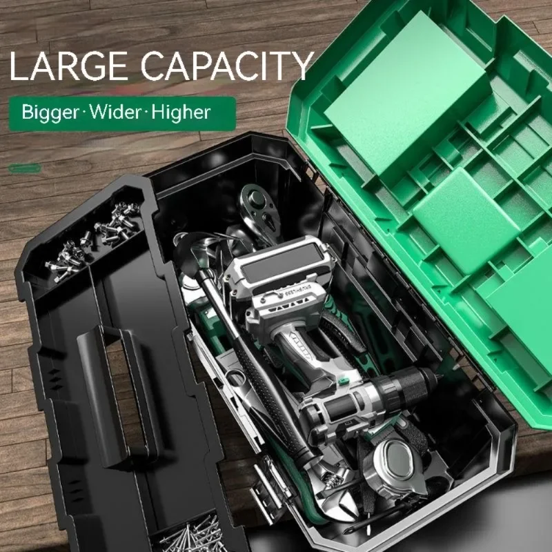 Household Portable Empty ABS Tool Box Waterproof Plier Wrench Mechanical Workshop Storage Hardware Thickened Products Toolbox 2