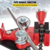 VEVOR Steel Tripod Pipe Chain Vise 1/8-5in Capacity Foldable Legs Tri-Stand Bench Vice for Fixing Supporting Bending Metal Pipes 5