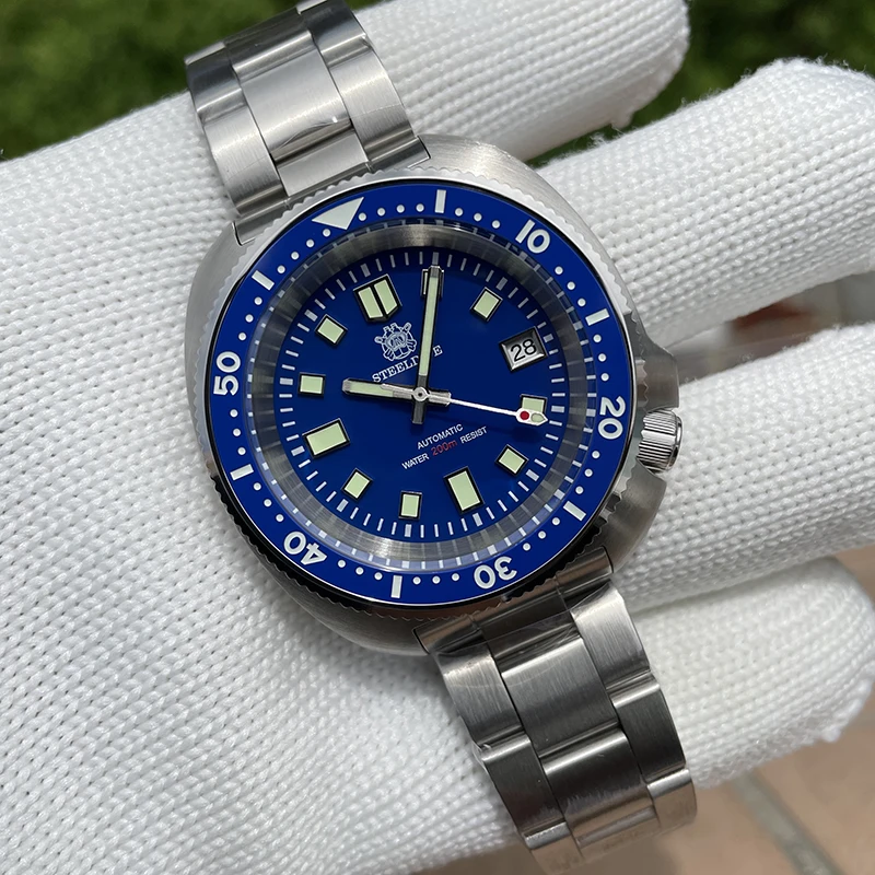 

STEELDIVE Men Diver Watch Automatic Watch Turtle 200M Waterproof Mechanical Wristwatch Luminous Sapphire NH35 Ceramic Bezel