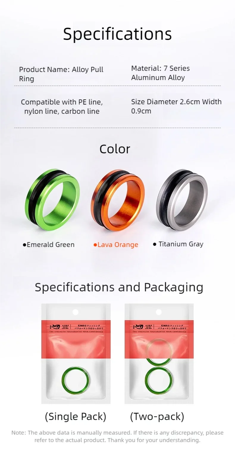 1/2PCS Legierung Angelschnur Cutter Ring Anti Slip Hand Schutz Knoten Spanner Schnell Cut-Tool für angelgerät Zubehör – Detail 9