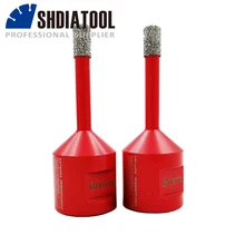 

SHDIATOOL 2pcs M14 6mm Vacuum Brazed diamond drilling bits dry drill bit for granite marble tile ceramic Hole saw