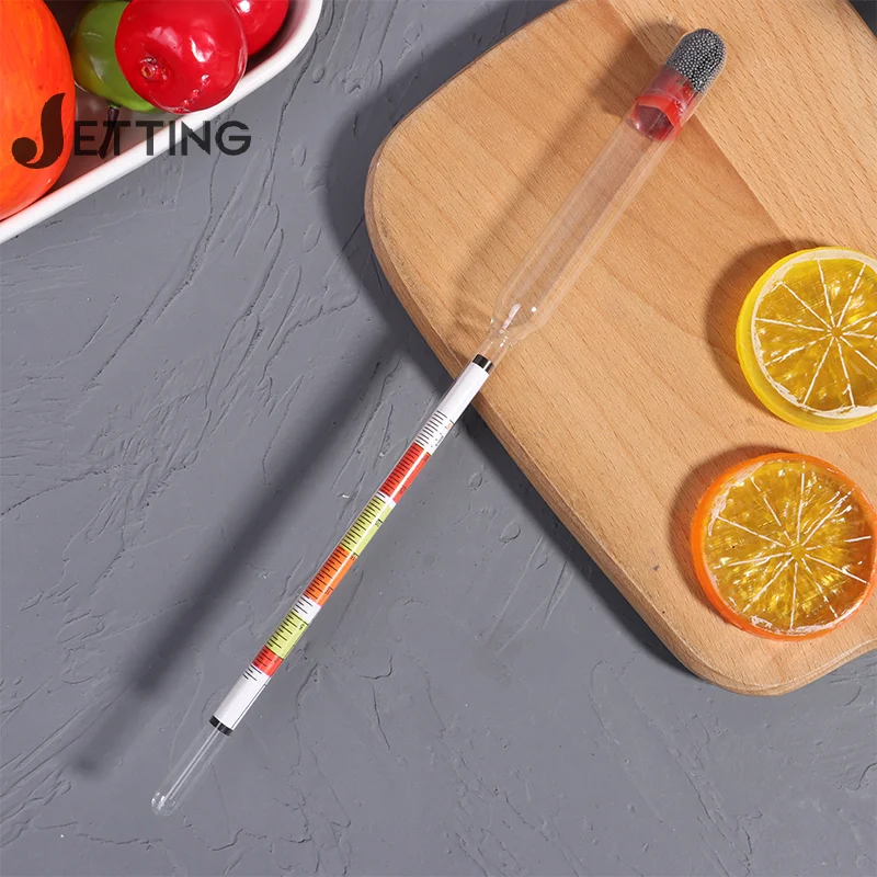 Triple Scale Hydrometer Self Brewed Wine Sugar Meter Alcohol Measuring for Home Brewing Making Beer Wine Mead Ale Craft