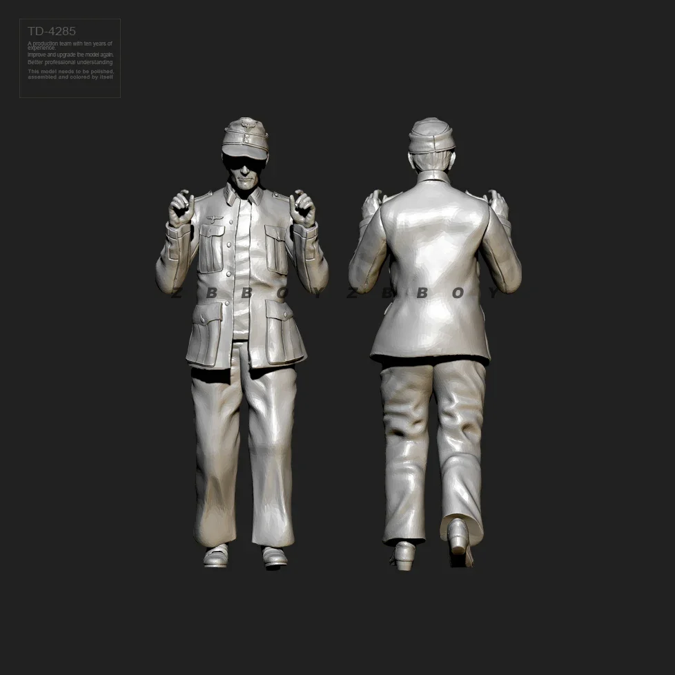 송진 군인 모델 키트, 무색 및 자체 조립 (3D 인쇄) TD-4285A, 50mm