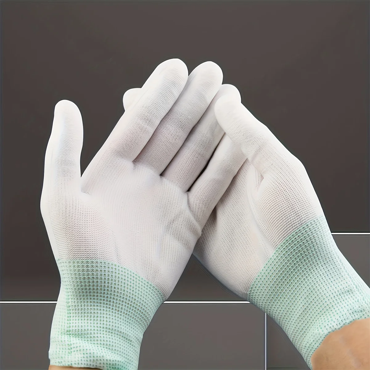 House Cleaning Gloves White Nylon Sewing Glove Quilting Gloves Warehouse Gardening 12/6/1Pairs