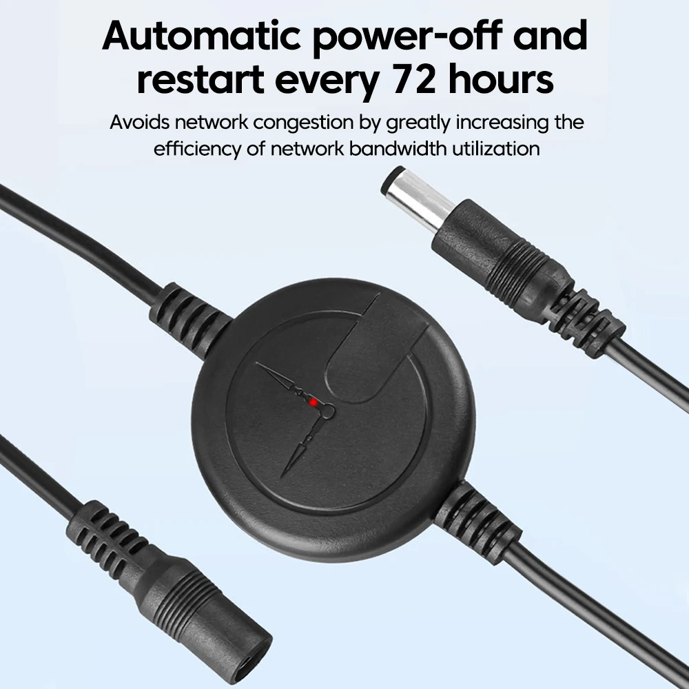 Router Optical Modem 72H Timed Automatic Restart Cable DC5.5*2.1mm Interface Equipment Automatic Restart Universal Accessories - 4
