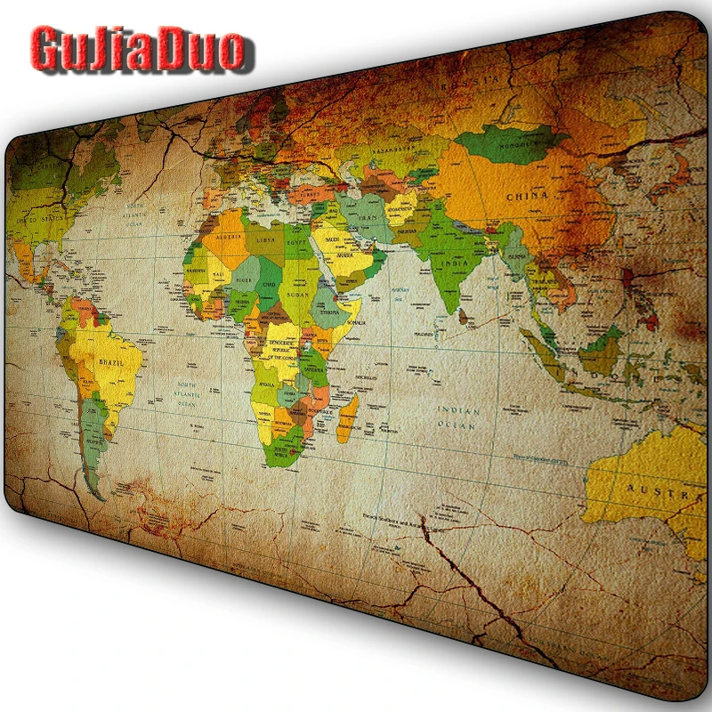 80x40CM Large Size Map Mouse Pad Notebook Keyboard Table Pad XXL Lockedge Desk Mat Gaming Hoom Accessories Gamer Pc Cushion Rug