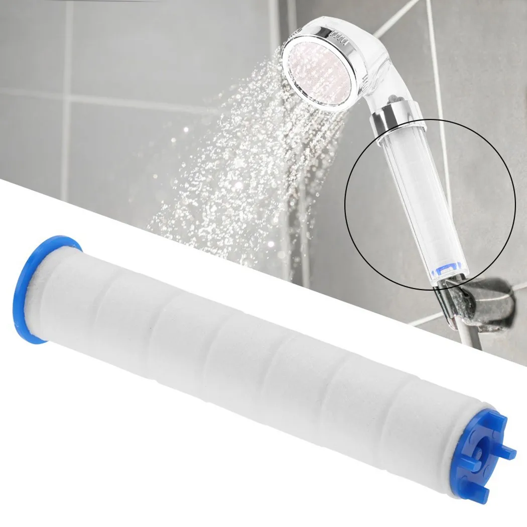 Description Picture 2 of item5PCS Shower Head Filters PP Cotton Negative Ions Pressurized Handheld Bathroom Showering 11.5*2.5cm Shower Heads