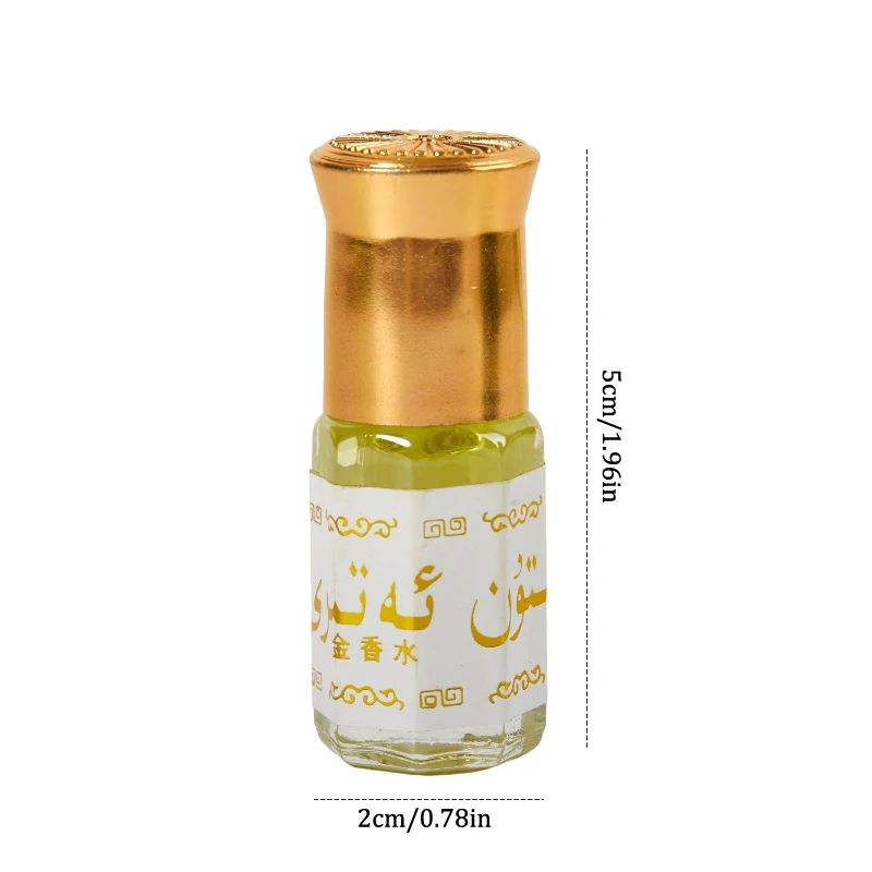 3ML Saudi Essential Oil Perfume Essential Oil Perfume Floral Notes Lasting Fragrance For Women Flower Flavor Perfume Essence Oil Body Deodorization