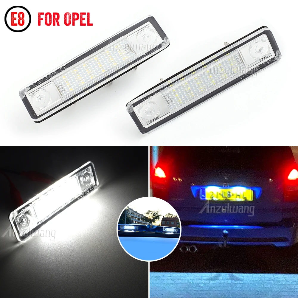 

For Opel Corsa Vectra Astra F G Omega A B Zafira Tigra Signum Buick Excelle Led Lights Canbus Car License Number Plate Lamps 3D